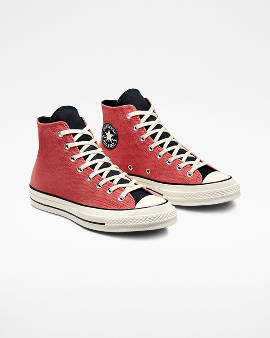 Tenis Converse Chuck 70 Workwear Cano Alto Masculino Vermelhas Pretas | PT S03914P